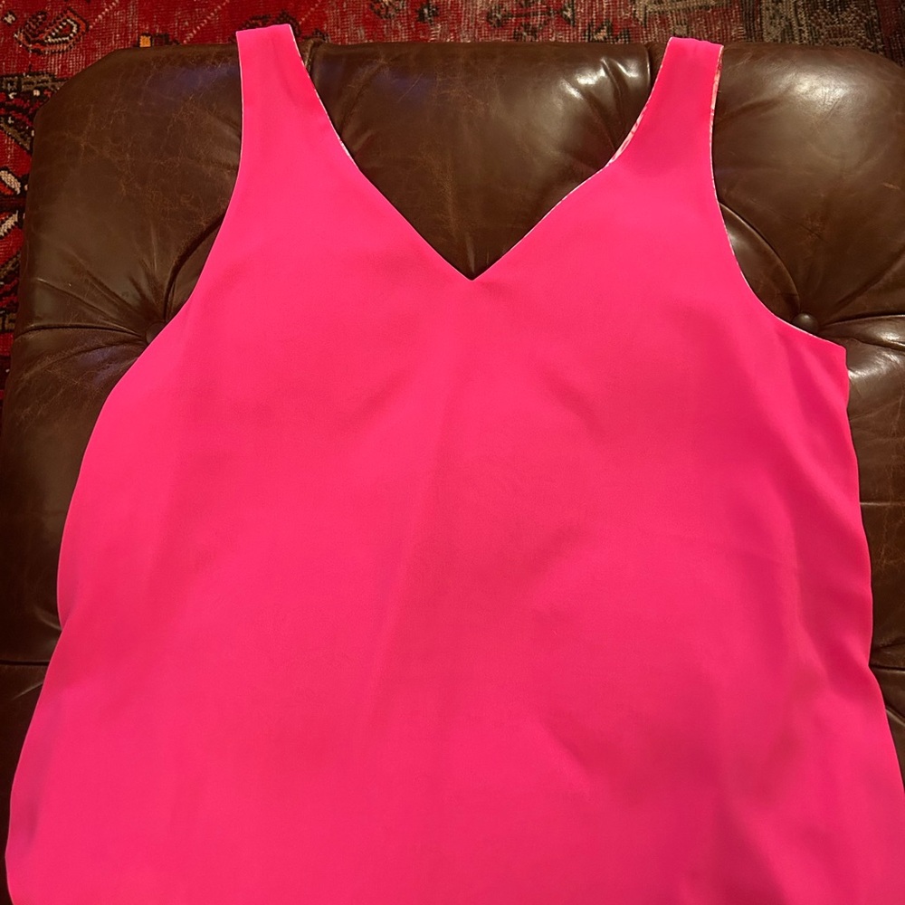 Lilly Pulitzer Florin Top - Reversible- Palm Beach Paradise Pink